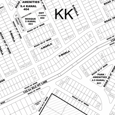 KK-100- Residential Plot For Sale In DHA Phase 4