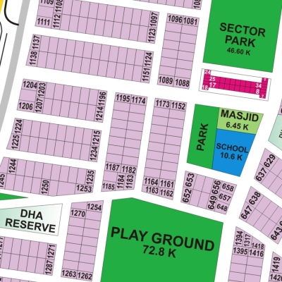 1 Kanal Plot For sale in DHA Phase 9 Prism, Near To Park Lahore Pakistan
