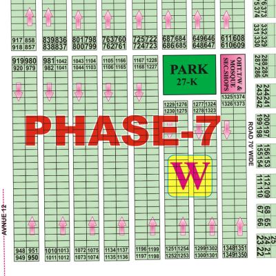 W-1384- Residential Plot For Sale In DHA Phase 7