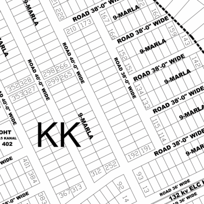 9 Marla Plot with Modern Infrastructure in DHA Phase 4, Block KK, Lahore Demand 280 Lacs