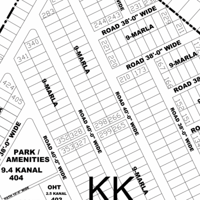 KK-288- Residential Plot For Sale In DHA Phase 4 Lahore
