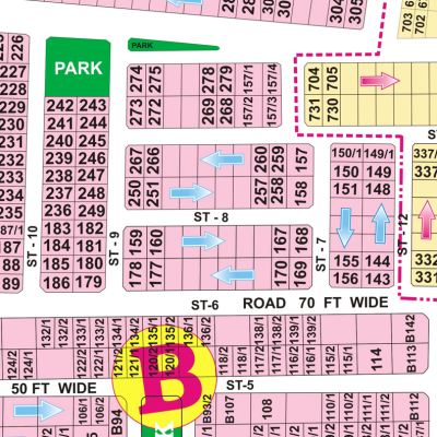 B-276-Plot For sale in DHA Phase 5, Lahore Pakistan