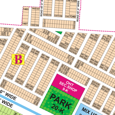 B-476 Residential Plot For Sale In DHA Phase 9 Town Lahore