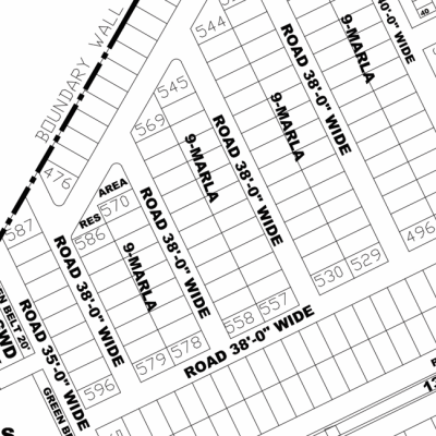 KK-548-Residential Plot For sale in DHA Phase 4, Lahore Pakistan