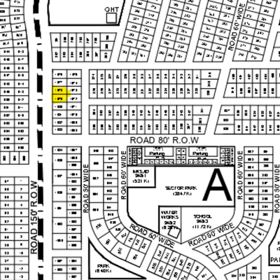 2 Kanal Pair Plot For Sale A-1080+1081 Demand 535 Lac Main 150 Feet Rod In DHA Phase 9 Prism