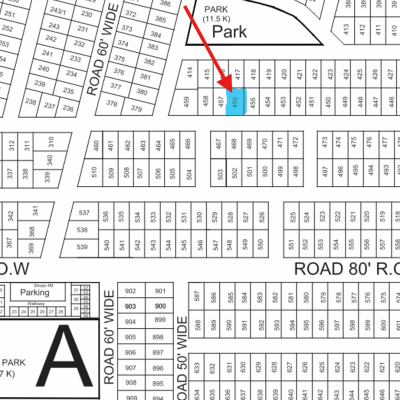 1 Kanal Plot For Sale A- 456 Demand 205 Lac Park In DHA Phase 9 prism