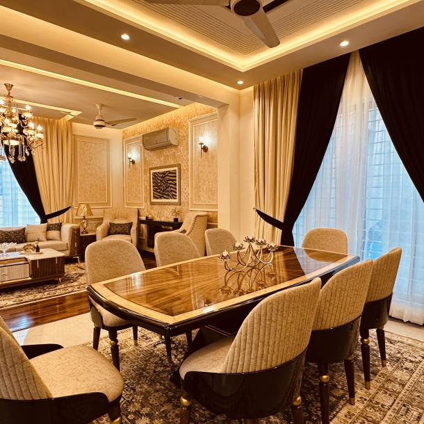 Solar Installed Fully Furnished 1 Kanal Modern Design House for Sale-5