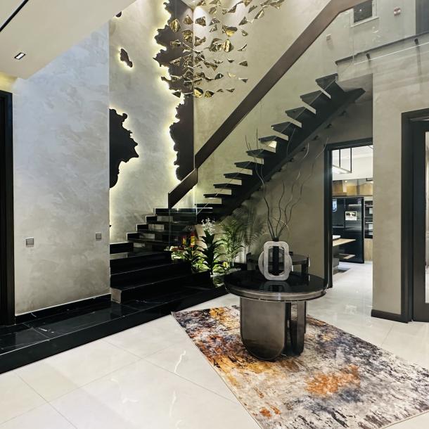 1 Kanal Fully Furnished With Home Theater Modern Luxury Living House For Sale-3
