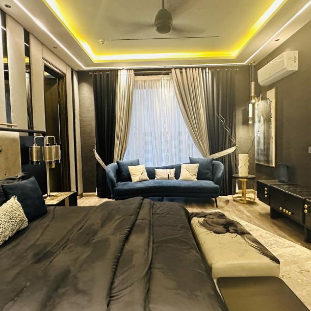 1 Kanal Fully Furnished With Home Theater Modern Luxury Living House For Sale-11