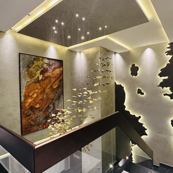 1 Kanal Fully Furnished With Home Theater Modern Luxury Living House For Sale-13