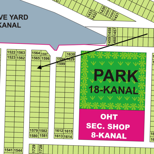 Wide Road Access 5 Marla Plot in DHA 9 Town Lahore-1