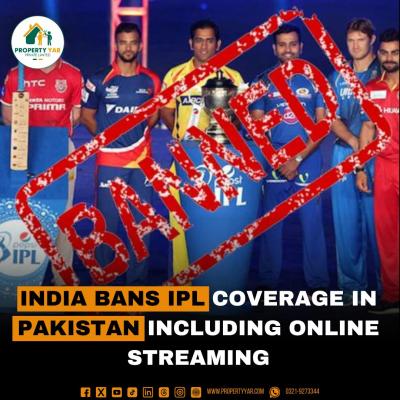 India Bans IPL Coverage in Pakistan including Online Streaming