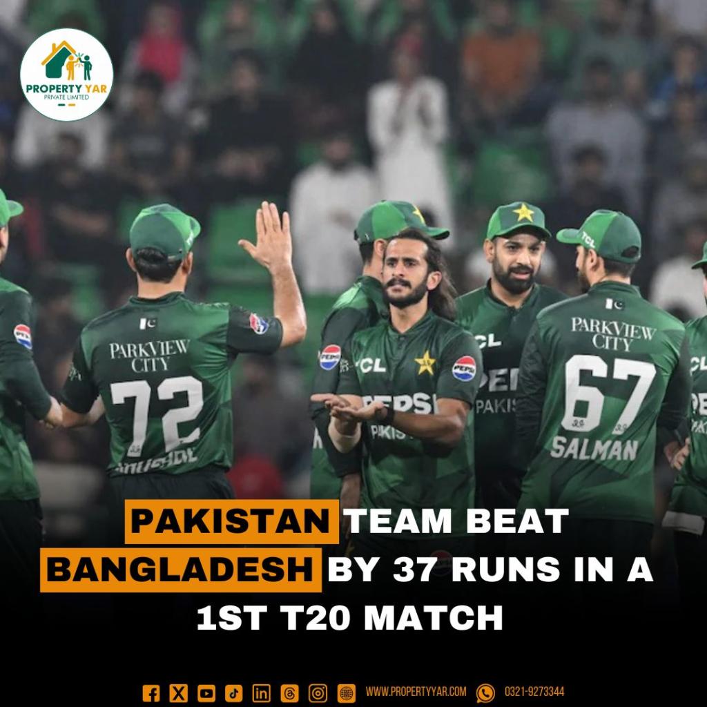 Pakistan Team Beat Bangladesh by 37 Runs in a 1st T20 Match