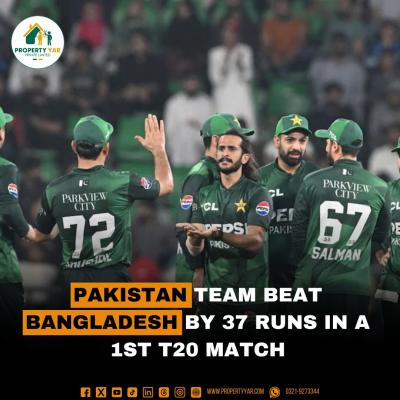 Pakistan Team Beat Bangladesh by 37 Runs in a 1st T20 Match
