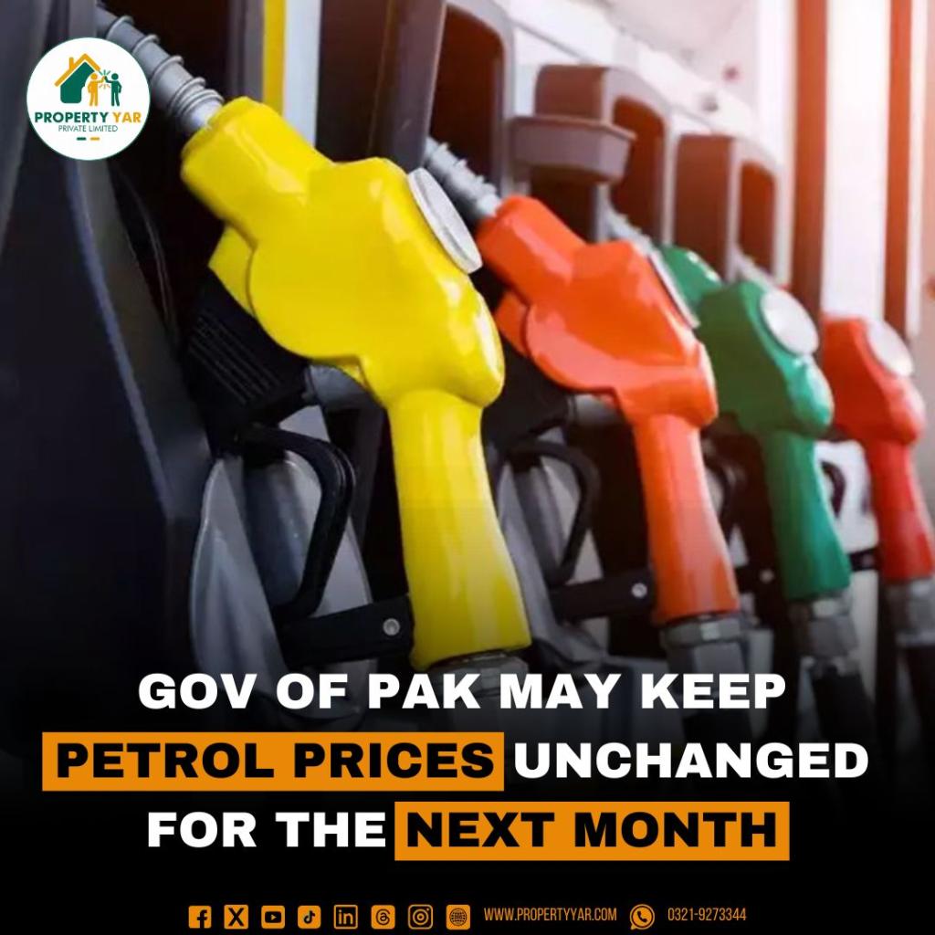 Gov of Pak may keep Petrol price unchanged for the next month