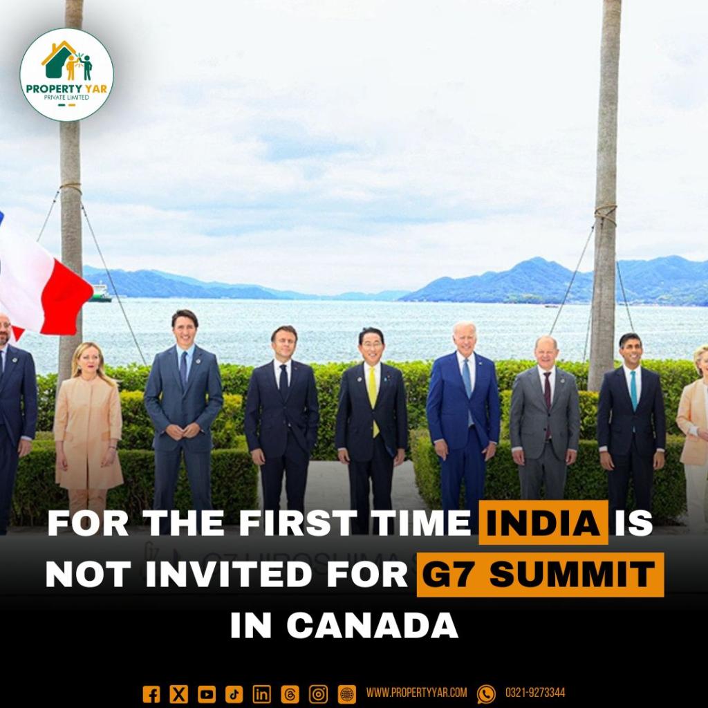 For the First Time India is not invited for G7 Summit in Canada