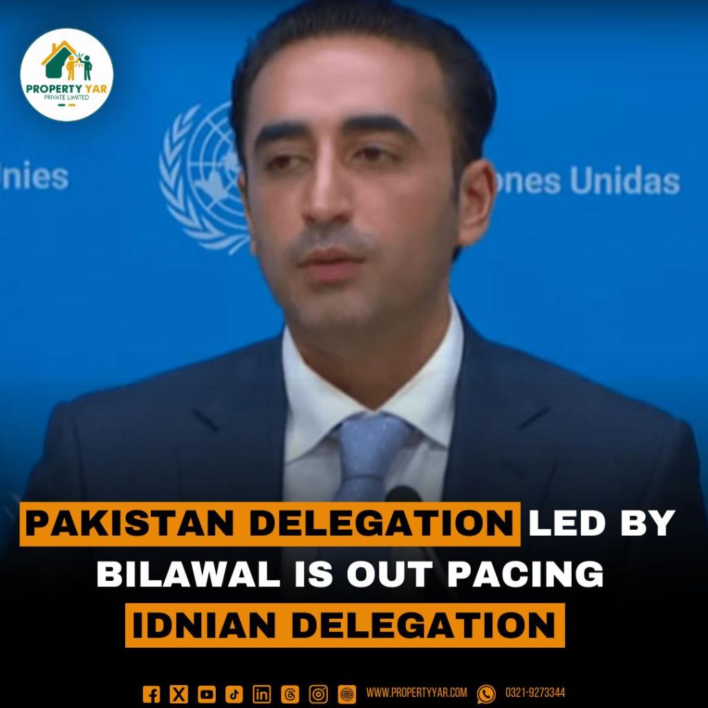 Pakistan Delegation led by Bilawal is out pacing Indian Delegation