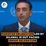 Pakistan Delegation led by Bilawal is out pacing Indian Delegation