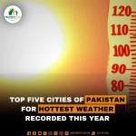 Top Five Cities of Pakistan for Hottest Weather recorded this year