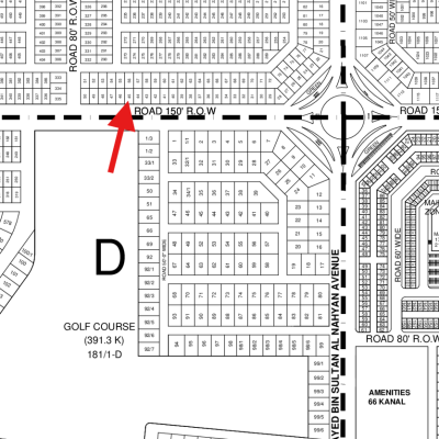 Ideal Investment 1 Kanal Residential Plot Is Available For Sale In DHA Lahore Phase 9 Prism Sector C Plot No 45