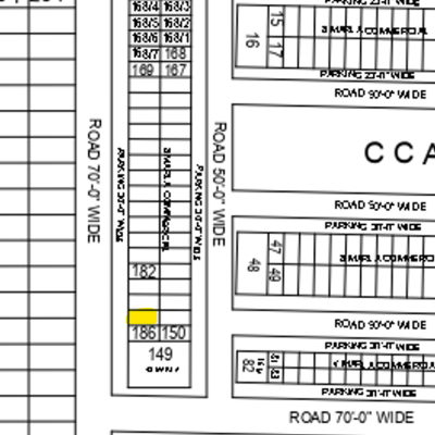 8 Marla Commercial Plot For Sale CCA1 - 185 Demand 1600 Lac 70 Feet Rod In DHA Phase 6