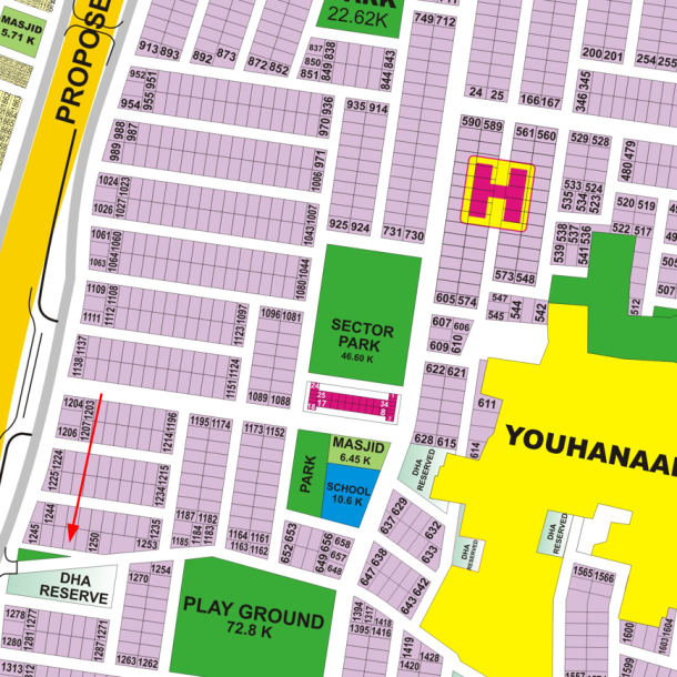 Luxury Living: 1 Kanal Plot in DHA Phase 9 Prism Lahore — Secure & Green-1