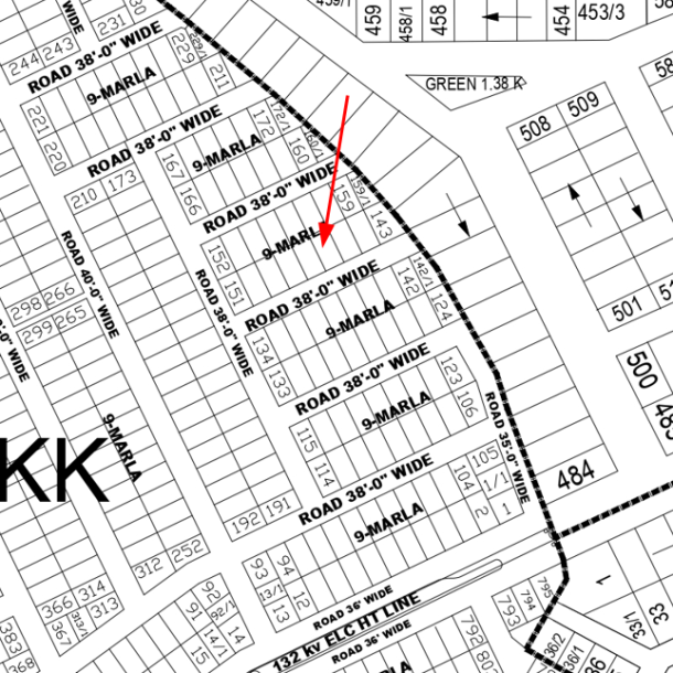 Affordable 9 Marla Plot Available in DHA Phase 4 Block KK Lahore-1