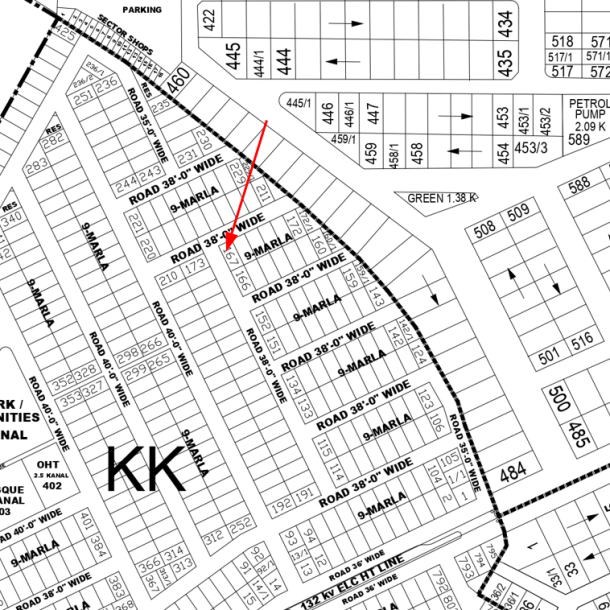 Ideal 9 Marla Residential Plot for Sale in DHA Phase 4 Block KK Lahore-1