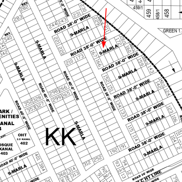 Limited-Time Offer: 9 Marla Plot in DHA Lahore Phase 4 KK Block-1