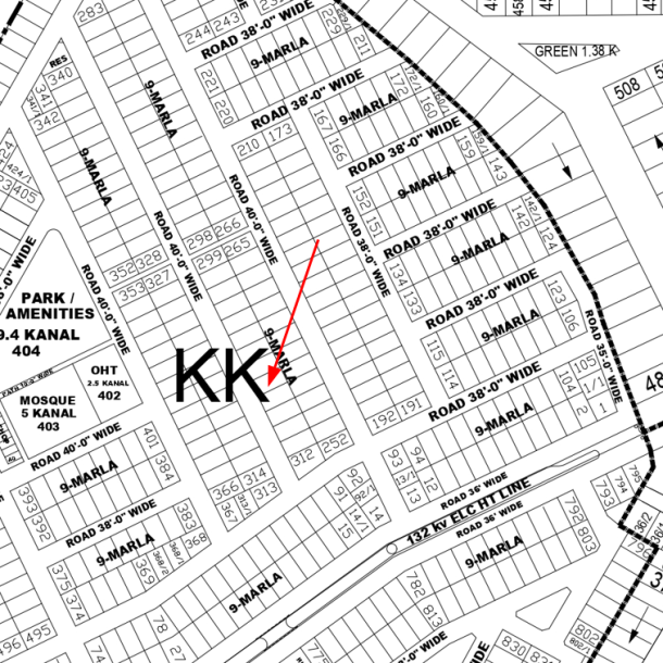 9 Marla Plot for Sale at Attractive Price in DHA Phase 4 Block KK Lahore-1