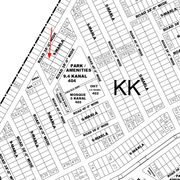 9 Marla Prime Plot in DHA Phase 4 Block KK – Perfect for Your Next Home-1