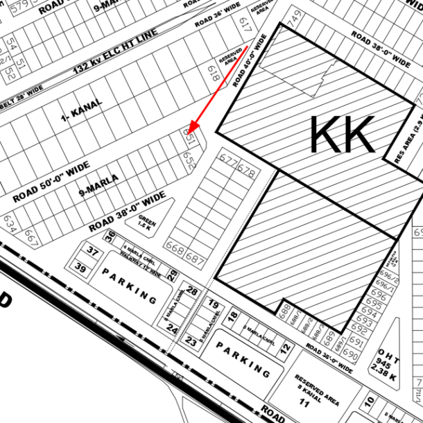 Perfectly Positioned 1 Kanal Plot Available in DHA Lahore Phase 4 KK Block Corner 78 Sqft-1