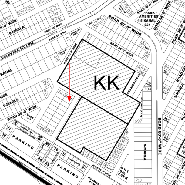 Residential Plot 9 Marla in DHA Lahore Phase 4 KK Block – Best Choice-1