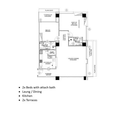 1651 sqft Penta Squre Apartment in DHA Lahore Digital Auction 2025