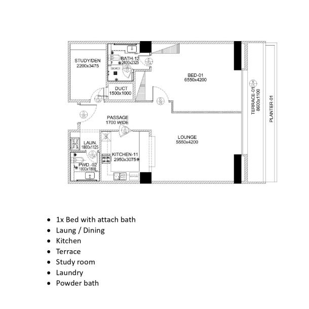 1 Bedroom Apartment In Penta Squre DHA Lahore Digital Auction 2025-1