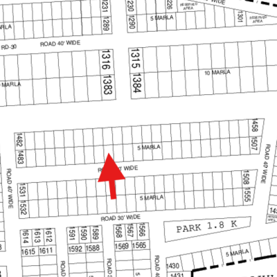 Prime Location Plot Is Available For Sale In DHA Lahore Phase 6 Sector E Plot No 1492