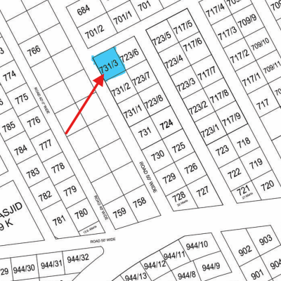 2 Kanal residential Plot For Sale E - 731/3 Demand 1400 Lac In DHA Phase 6