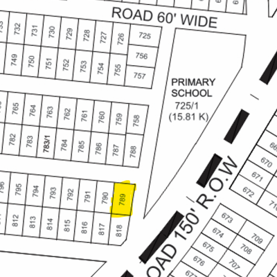 1 Kanal Residential Corner Plot G-789 For Sale Demand 205 lac In DHA Phase 9 Prism