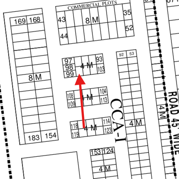 CCA1- 100 Cheapest Price 4 Marla Commercial Plot Available For Sale In DHA Lahore Phase8 Block CCA1-1