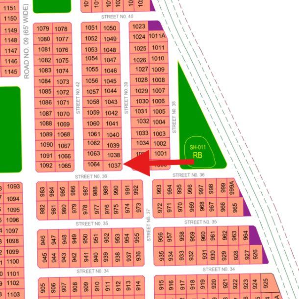 Lowest Cost 1 Kanal Pair Prime Location Plots For Sale In DHA Multan-1