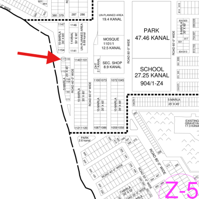 Corner On 60 Feet Wide Road 5 Marla Prime Location Plot For Sale In DHA Lahore Phase 8