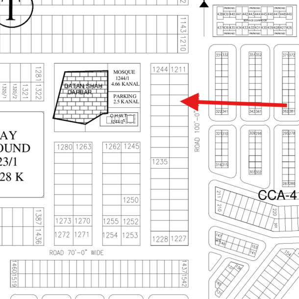 Reasonable 1 Kanal Residential Plot Available For Sale In DHA Lahore Phase 7-1