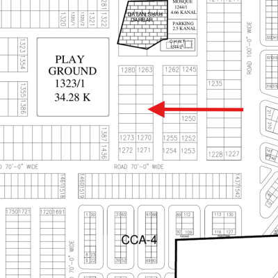 T-1267 Prime Location 1 Kanal Plot Available For Sale In DHA Lahore Phase 7