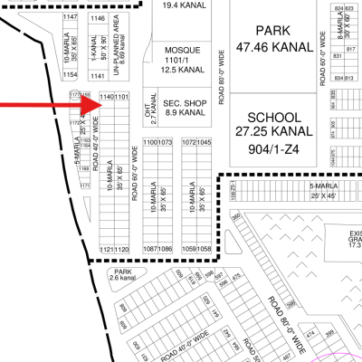 DHA Phase 8 Block Z4 Top Location 10 Marla Plot Available For Sale