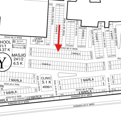 Low Price 5 Marla Plot Available For Sale In DHA Lahore Phase 7