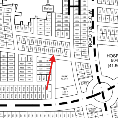 H-1583 Facing Park 1 Kanal Plot Available For Sale In DHA Lahore Phase 9 Prism