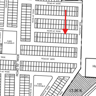 On 40 Feet Road 5 Marla Plot Available For Sale In DHA Lahore Phase 9 Prism