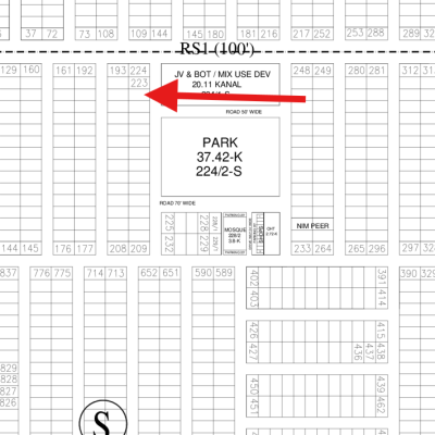 Reasonable Price 1 Kanal Plot Available For Sale In DHA Lahore Phase 7 Block S