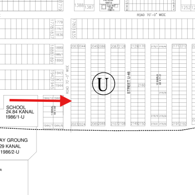 On 70 Feet Wide Road 1 Kanal Plot Available For Sale In DHA Lahore Phase 7
