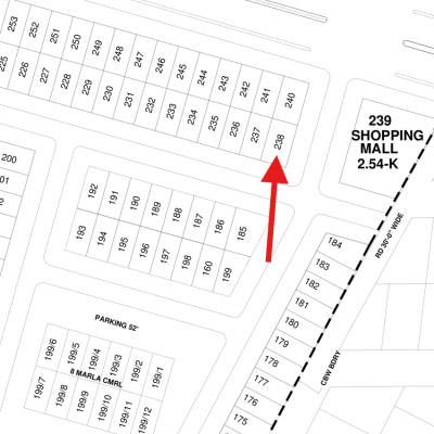 Paper Available Corner Pair 17.60 Marla Commercial Plots Available For Sale In DHA Lahore Phase 8 Broadway